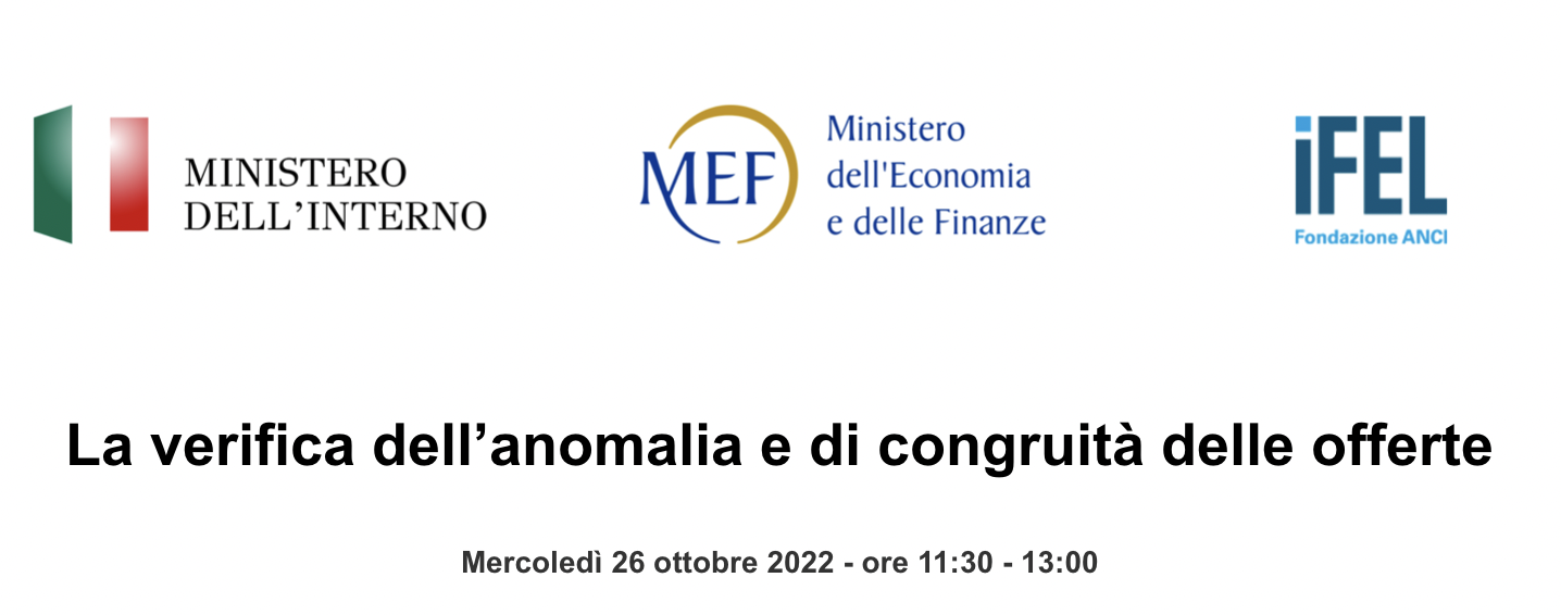La verifica dell&rsquo;anomalia e di congruit&agrave; delle offerte